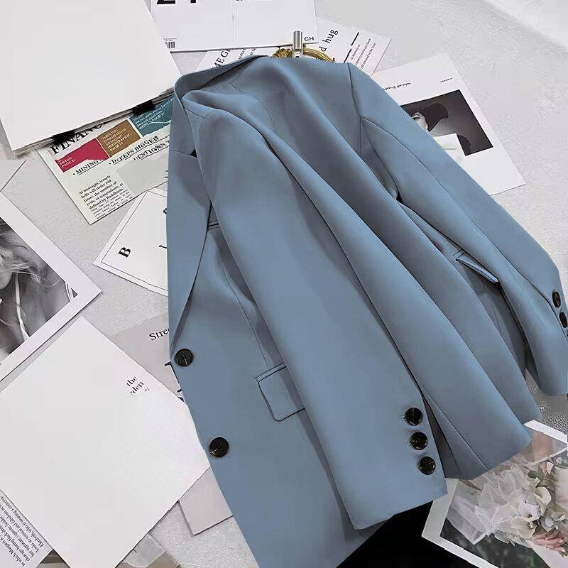 Damen Einfarbig Casual Tasche Blazer Anzug Koreanische Mode Langarm Strickjacke Multi Farben Blazer Jacken XXL Damen Einfarbig Casual Tasche Blazer Anzug Koreanische Mode Langarm Strickjacke Multi Farben Blazer Jacken XXL von Joom DACH