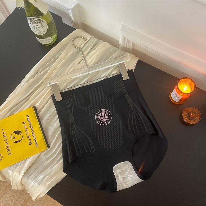 Damen Eis Seide Hüftanhebung High Waist Trainer Slip Korsett Nahtlose Shapewear Bauchweggürtel Po Anhebung Schlankmachende Taillenunterwäsche XXXXL schwarz von Joom DACH