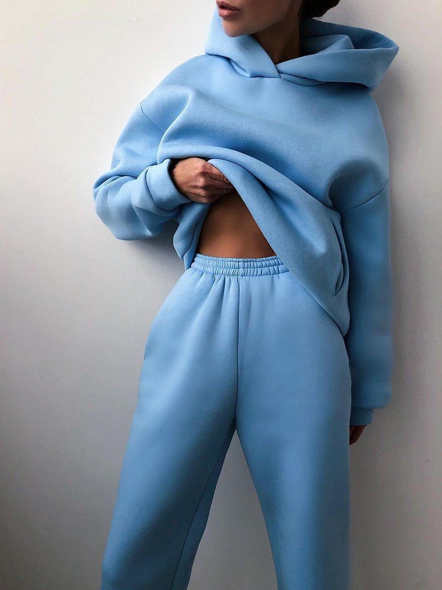 Damen Elegante Feste Sets Für Damen Warme Hoodie Sweatshirts Und Lange Hose Mode Zweiteilige Sets Damen Sweatshirt Anzüge XXXL blau Damen Elegante Feste Sets Für Damen Warme Hoodie Sweatshirts Und Lange Hose Mode Zweiteilige Sets Damen Sweatshirt Anzüge XXXL blau von Joom DACH
