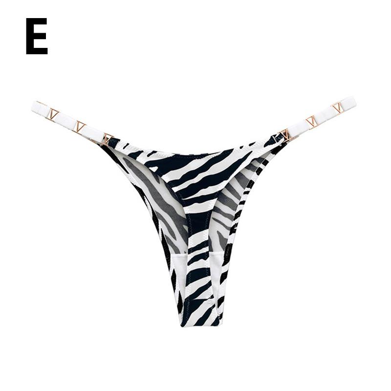 Damen Fitness Unterwäsche Tanga Höschen Low-Waist Nahtlose Tanga Höschen G String Sport XL Zebra-Print von Joom DACH