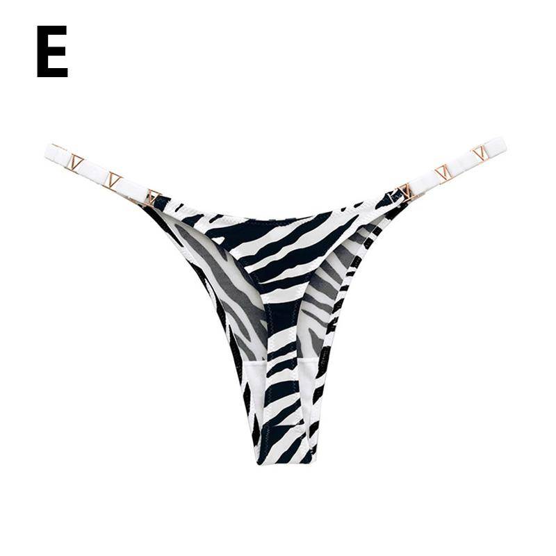 Damen Fitness Unterwäsche Tanga Höschen Low-Waist Nahtlose Tanga Höschen G String Sport XL Zebra-Print von Joom DACH
