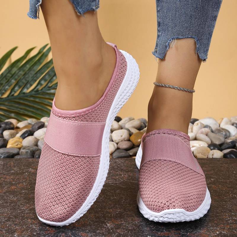 Damen Freizeit-Sportschuhe, Ein-Fuß-Kick, Geeignet für Frühling und Sommer Strandurlaub, Reisen und Freizeit, Mesh geeignet für Übergrößen-Frauen 39 rosa von Joom DACH