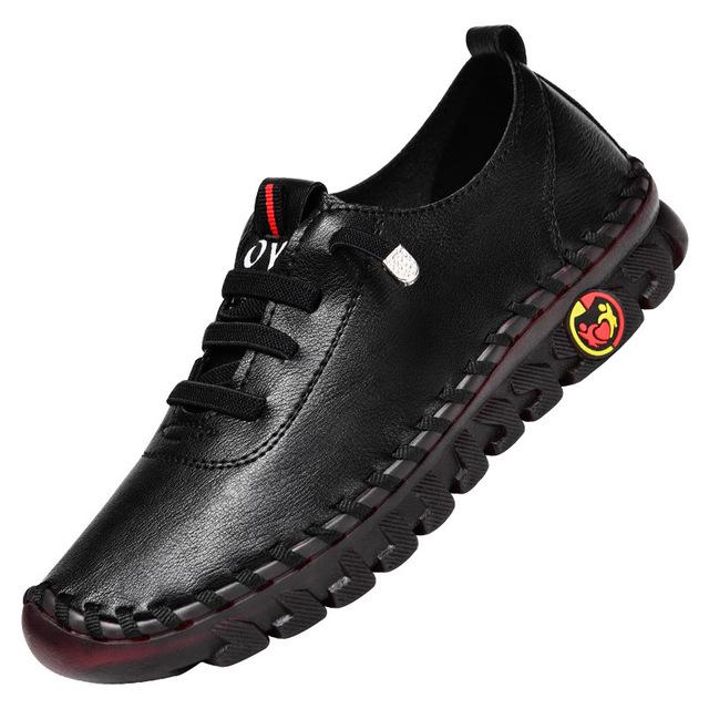 Damen-Freizeitschuhe, Sommer-Leder-Flats, Plattform, bequemer Slip-On-Schuh mit weicher Sohle, Oxford-Schuh in Übergröße 39 schwarz Damen-Freizeitschuhe, Sommer-Leder-Flats, Plattform, bequemer Slip-On-Schuh mit weicher Sohle, Oxford-Schuh in Übergröße 39 schwarz von Joom DACH