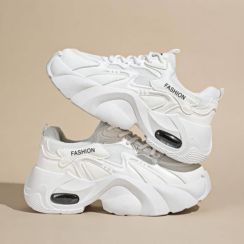 Damen Freizeitschuhe Mode Atmungsaktive Walking Mesh Flache Schuhe Sneaker Damen Gym Vulkanisierte Schuhe Weiß Damen Schuhwerk 40 von Joom DACH