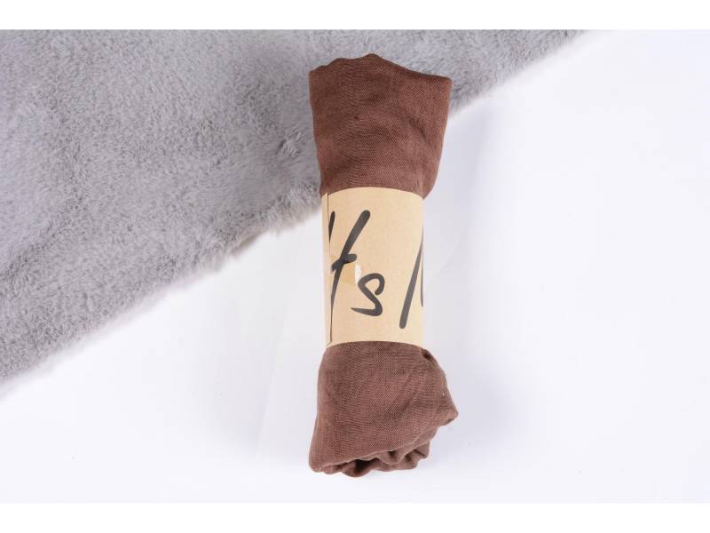 Damen Frühlings- & Sommer Baumwoll-Leinen Schal - Ethnischer Einfarbiger Plissierter Gaze Schal und Seidenkopftuch. 50x160 cm von Joom DACH