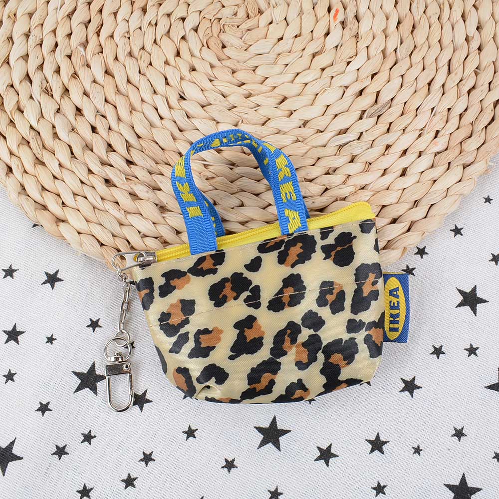 Damen-Geldbörse, Mini-Geldbörse, Geldbeutel, Schlüsselanhänger, Kartenhalter, kleine Tasche mit Reißverschluss, blaue Farbe, Geldbörse mit Reißverschluss 1pc Leopard von Joom DACH