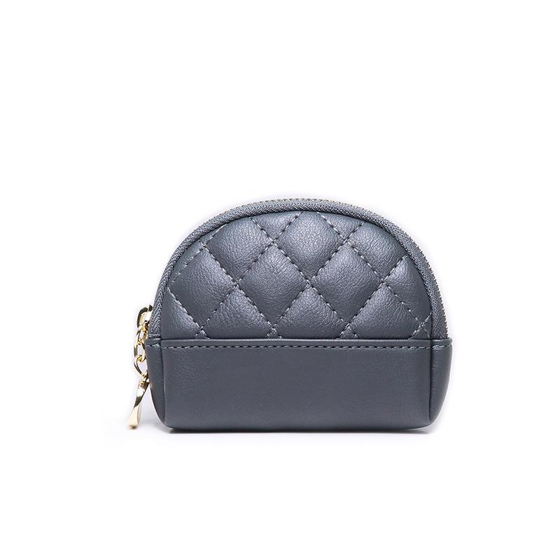 Damen Geldbörse, Reißverschluss-Clutch, Damen Münzfach, Kurze rautenförmige Kartenetui von Joom DACH