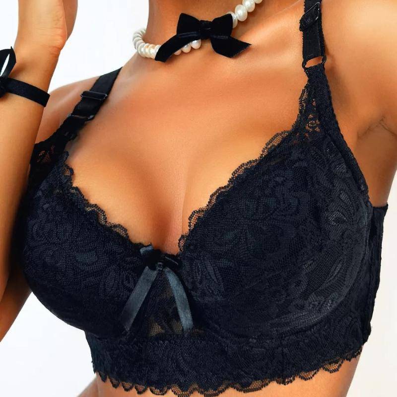 Damen Große Größen Unterwäsche Spitze Push Up BH Dünne Baumwolle Cup Unterwäsche BC 42/95 schwarz Damen Große Größen Unterwäsche Spitze Push Up BH Dünne Baumwolle Cup Unterwäsche BC 42/95 schwarz von Joom DACH