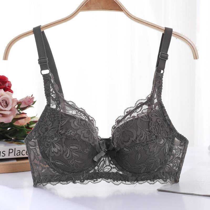 Damen Große Größen Unterwäsche Spitze Push Up BH Dünne Baumwolle Cup Unterwäsche BC 42/95 grau Damen Große Größen Unterwäsche Spitze Push Up BH Dünne Baumwolle Cup Unterwäsche BC 42/95 grau von Joom DACH