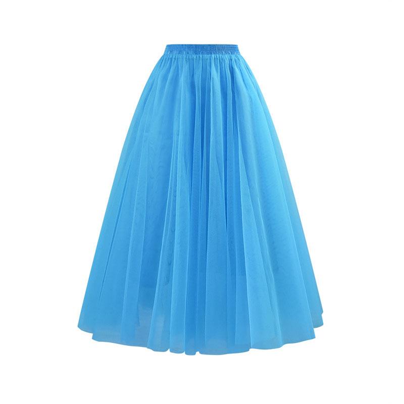 Damen Grün Tutu Rock A-Linie Mesh Plissee Tüll Mid-Calf Rock Hohe Taille Formelle Partykleidung Tanzen Puffiger Rock für Karneval XL von Joom DACH