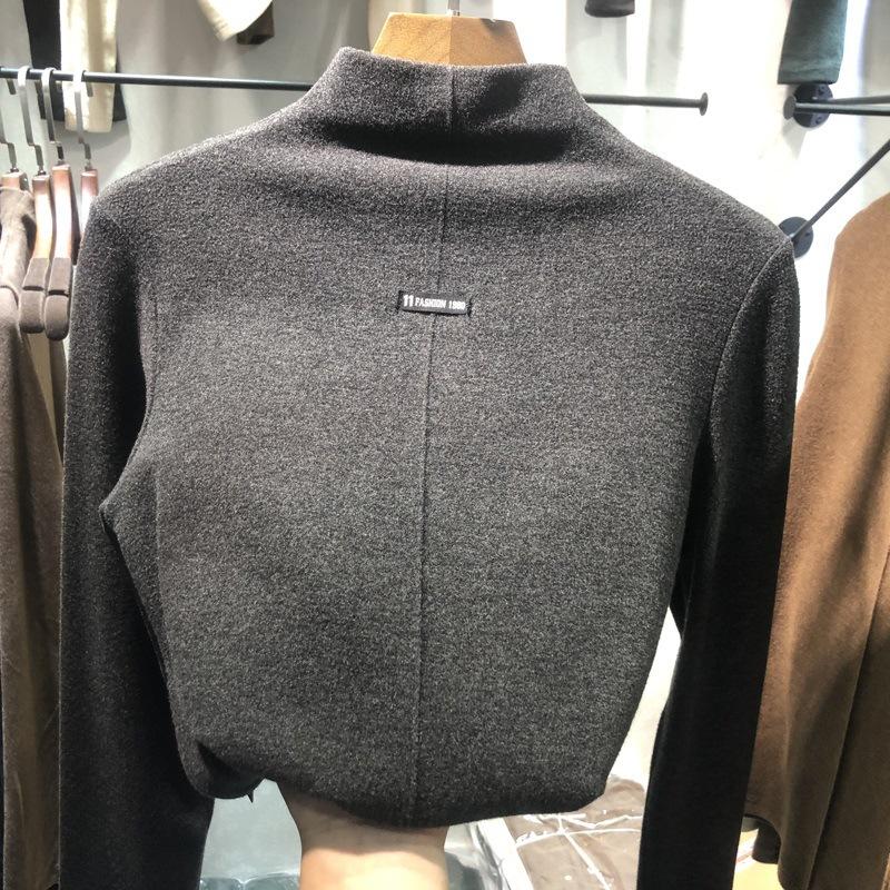 Damen-Hemd mit Rollkragenpullover und Stehkragen aus doppelseitigem Samt M Damen-Hemd mit Rollkragenpullover und Stehkragen aus doppelseitigem Samt M von Joom DACH