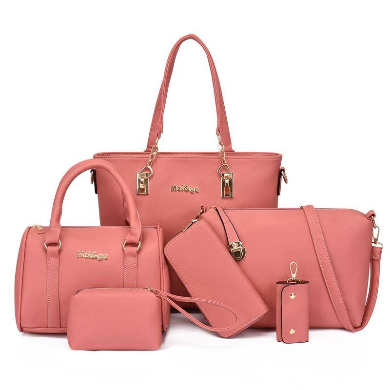 Damen Herbst Neue Mode Großraum Sechsteilige Ein-Schulter-Umhängetasche 6-piece bag von Joom DACH