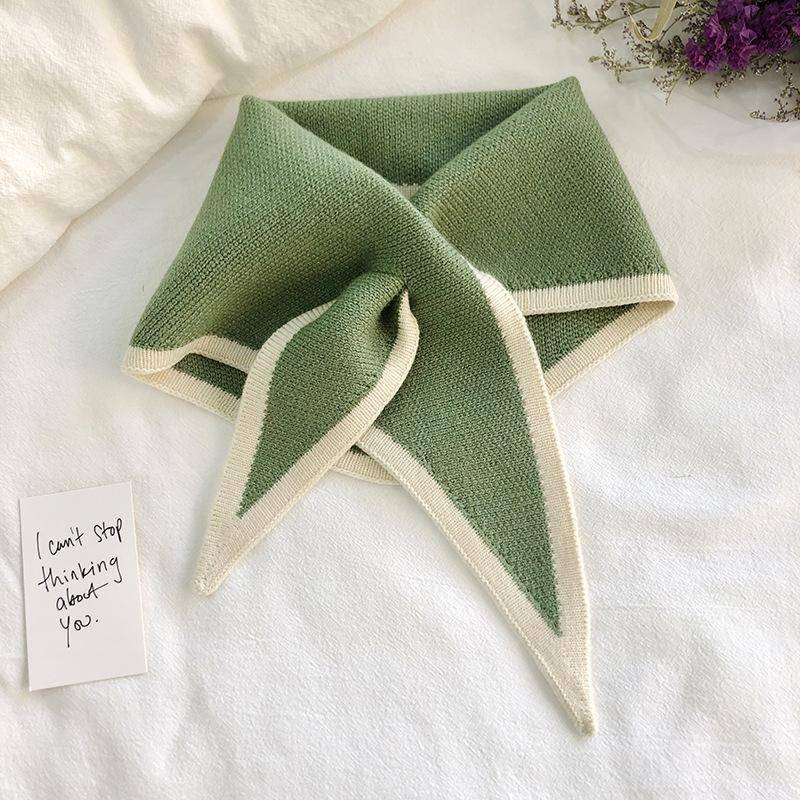 Damen Herbst Warm Gefälschte Kragen Kleiner Schal Weiblicher Strickschal Mädchen Hemd Falscher Kragen für Pullover Kleid Hemd Abnehmbarer Kragen von Joom DACH