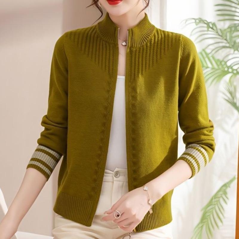 Damen Herbst Winter Rollkragenpullover Solide Schraubgewinde Reißverschluss Langarm Strickjacke Pullover Strickmäntel Mode Casual Tops 3XL gelb Damen Herbst Winter Rollkragenpullover Solide Schraubgewinde Reißverschluss Langarm Strickjacke Pullover Strickmäntel Mode Casual Tops 3XL gelb von Joom DACH
