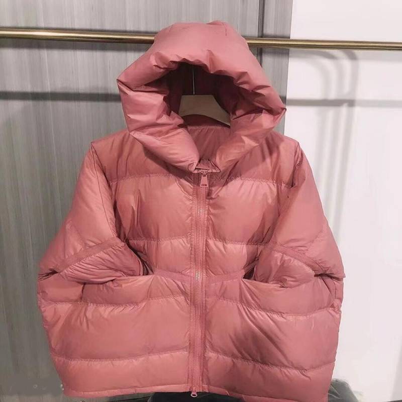 Damen Herbst und Winter Übergröße Verdickte Daunenjacke mit Kapuze Mittellange, lockere, warme Oberbekleidung L von Joom DACH