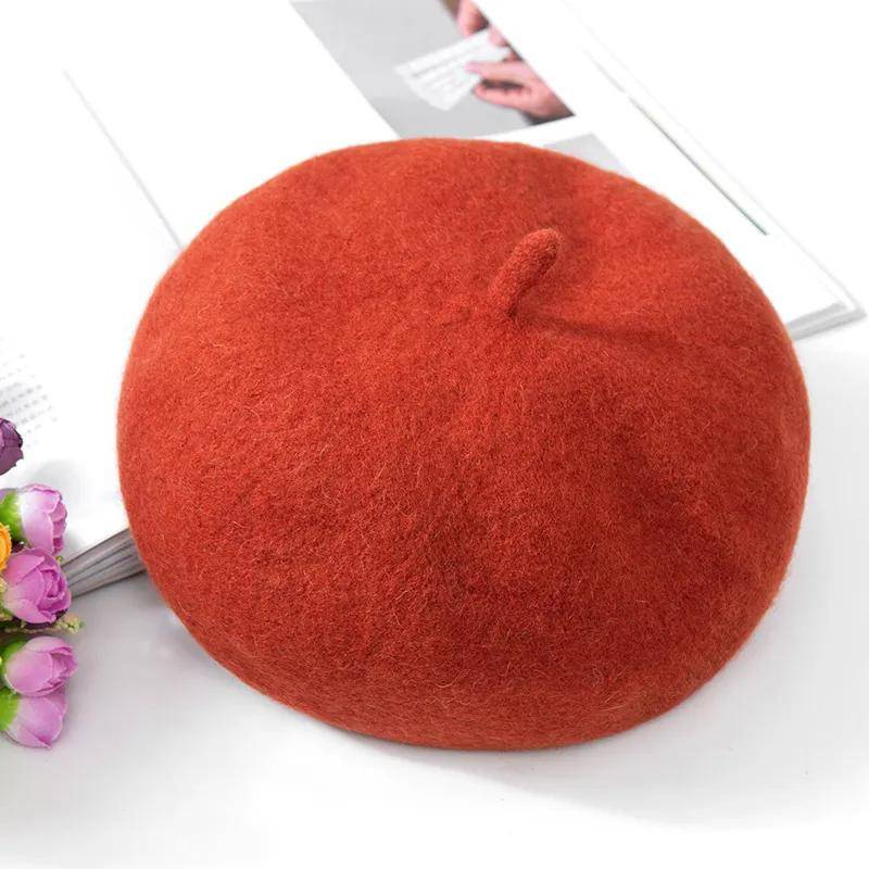 Damen Herbst- und Wintermützen Plus Samtverdickung Warmer Gehörschutz Strickmütze Baskenmütze Kaninchenfellmütze Wollmütze Damen one size von Joom DACH