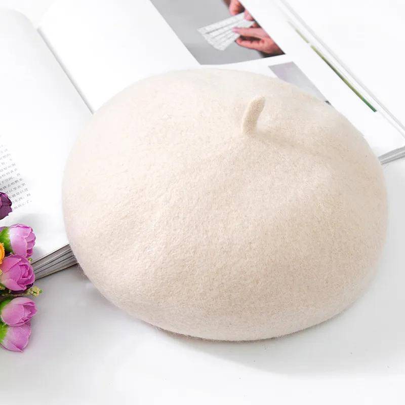 Damen Herbst- und Wintermützen Plus Samtverdickung Warmer Gehörschutz Strickmütze Baskenmütze Kaninchenfellmütze Wollmütze Damen one size von Joom DACH