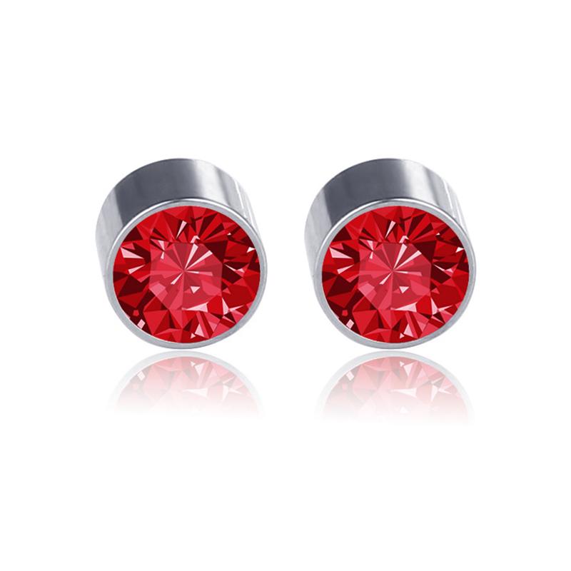 Damen Herren, kein Piercing, runde Ohrstecker, ohrlose Ohrringe, Magnet-Strass-Ohrschmuck von Joom DACH