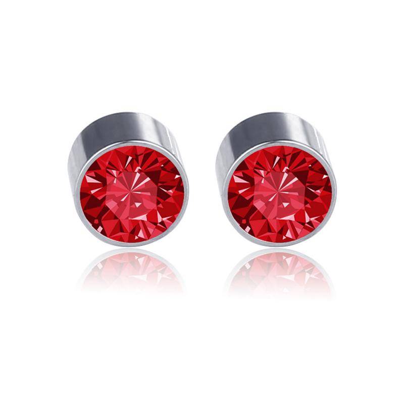 Damen Herren, kein Piercing, runde Ohrstecker, ohrlose Ohrringe, Magnet-Strass-Ohrschmuck von Joom DACH