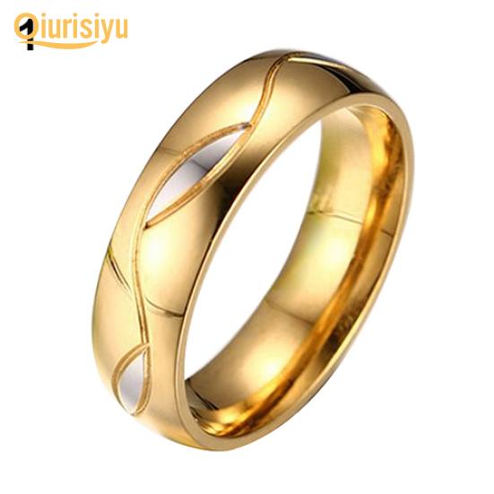 Damen Herren 18K vergoldet Verlobungsring Ehering Zirkonia Schmuck Geschenk Modeschmuck Golden Men US 8 von Joom DACH