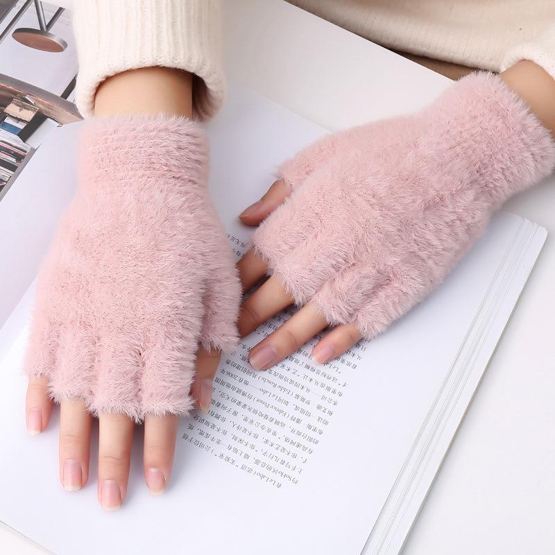 Damen Herren Halbfinger Winterhandschuhe Touchscreen Schreibwarme Fäustlinge zum Fahren Outdoor Sport schwarz Damen Herren Halbfinger Winterhandschuhe Touchscreen Schreibwarme Fäustlinge zum Fahren Outdoor Sport schwarz von Joom DACH