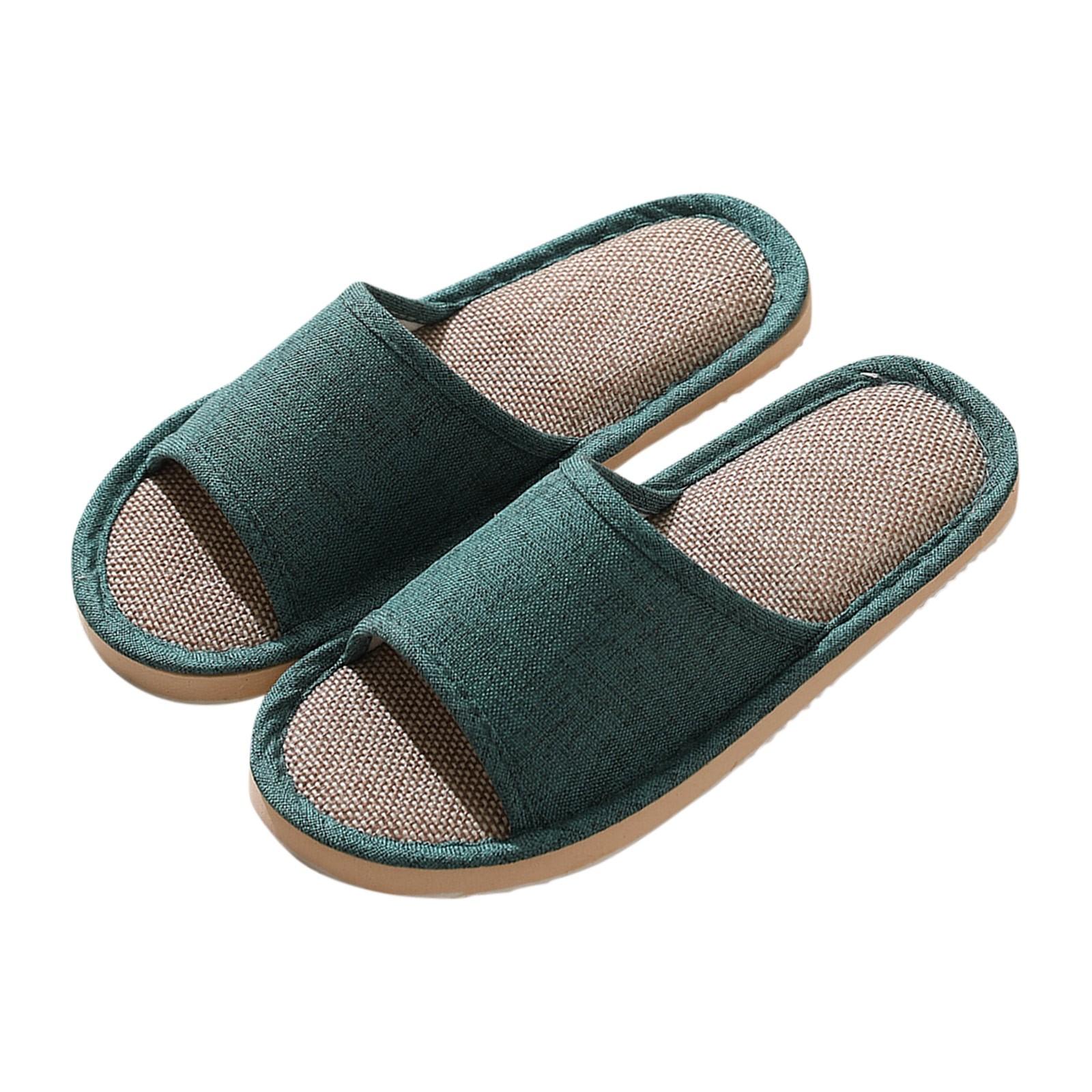 Damen Herren Paare Mode Casual Home Hausschuhe Indoor Boden Flache Schuhe Sandalen 39-40 von Joom DACH