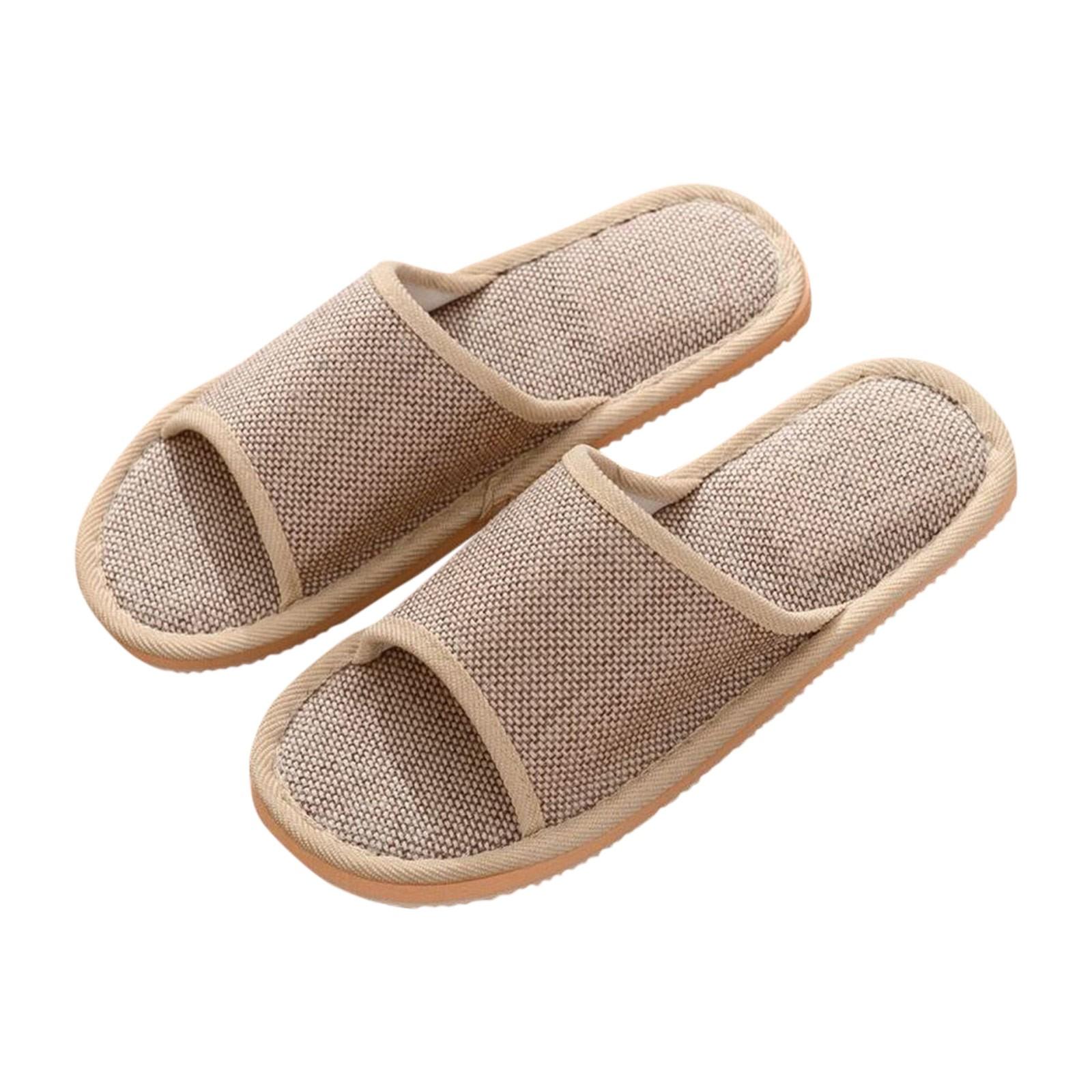 Damen Herren Paare Mode Casual Home Hausschuhe Indoor Boden Flache Schuhe Sandalen 39-40 von Joom DACH