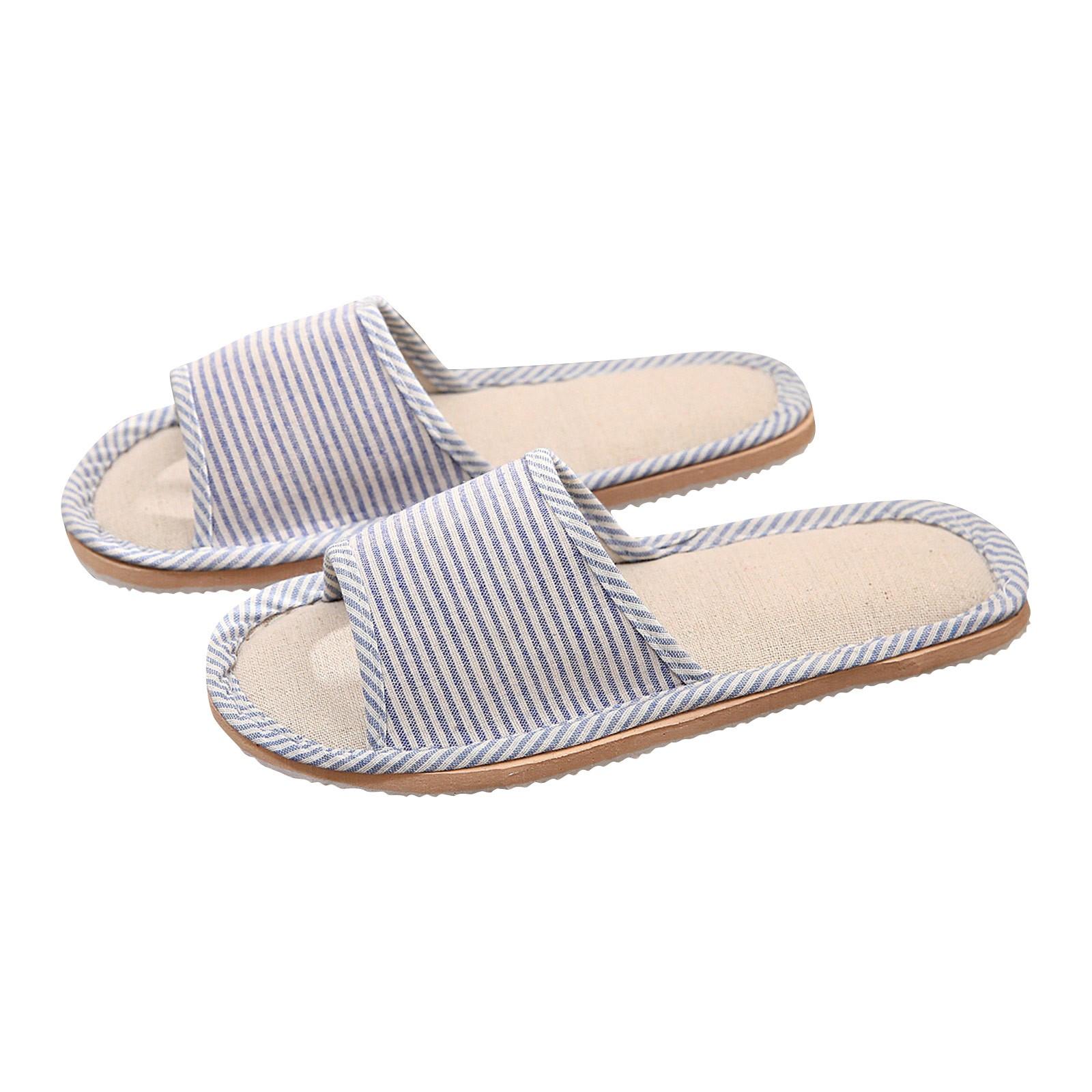 Damen Herren Paare Mode Casual Home Hausschuhe Indoor Boden Flache Schuhe Sandalen 39-40 von Joom DACH