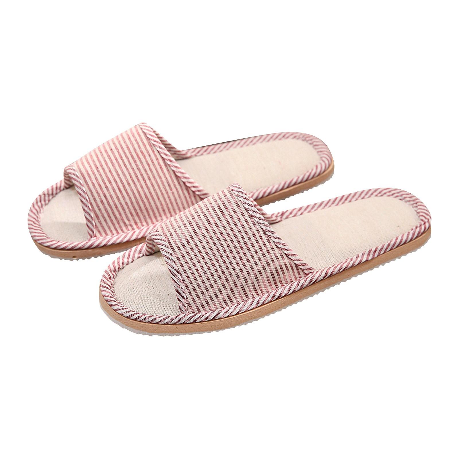 Damen Herren Paare Mode Casual Home Hausschuhe Indoor Boden Flache Schuhe Sandalen 39-40 von Joom DACH