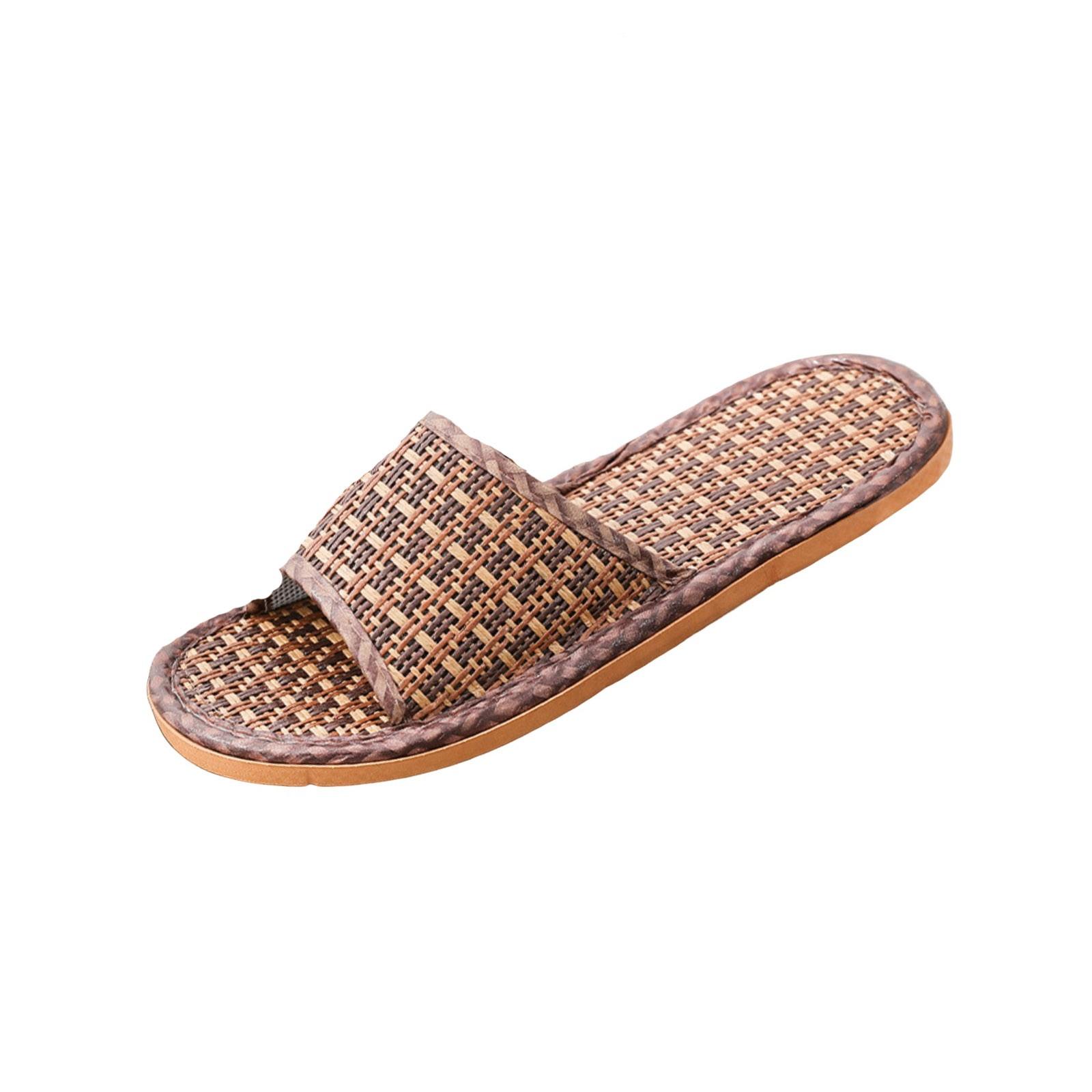 Damen Herren Paare Mode Casual Home Hausschuhe Indoor Boden Flache Schuhe Sandalen 40-41 von Joom DACH