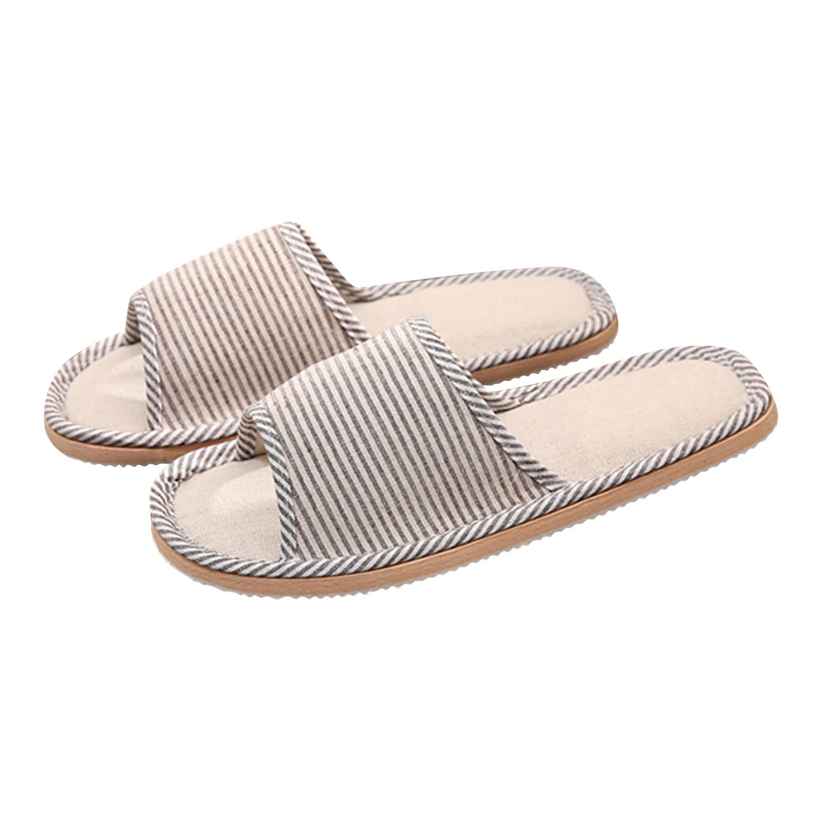 Damen Herren Paare Mode Casual Home Hausschuhe Indoor Boden Flache Schuhe Sandalen 44-45 von Joom DACH