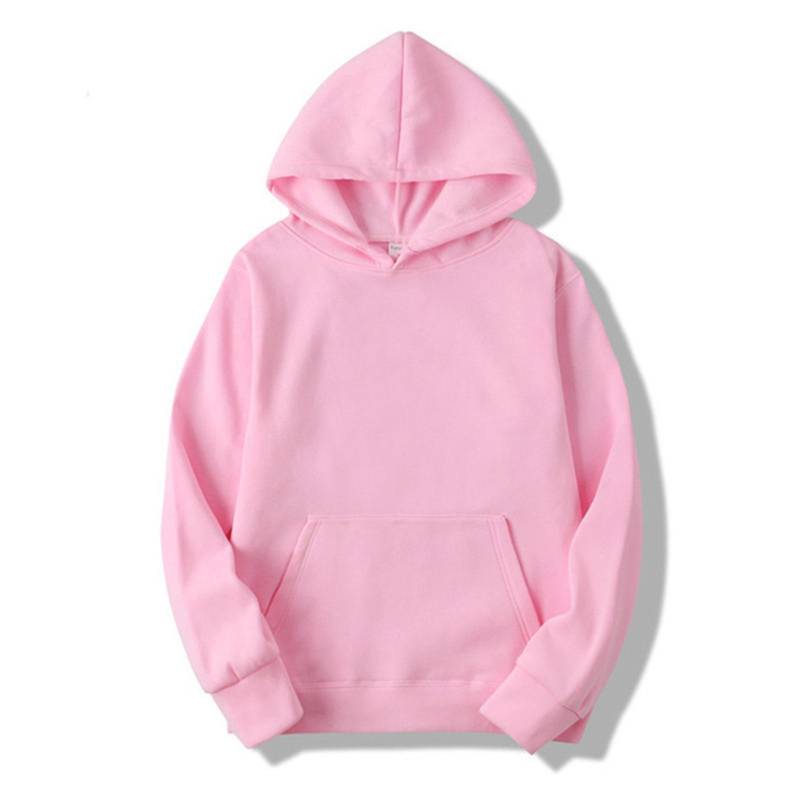 Damen Herren Sweatshirt mit Tasche Langarm Pullover Hoodie Locker Athletisch Sport Workout S rosa von Joom DACH