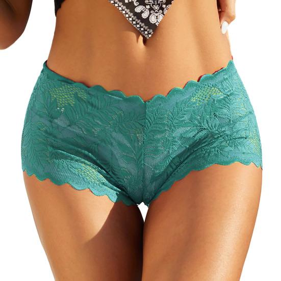 Damen Höschen Aushöhlen Spitze Mittlere Taille Weich Atmungsaktiv Antiseptische Soilid Farbe Elastische Durchsichtige Unterhose Slips Unterwäsche 2XL grün Damen Höschen Aushöhlen Spitze Mittlere Taille Weich Atmungsaktiv Antiseptische Soilid Farbe Elastische Durchsichtige Unterhose Slips Unterwäsche 2XL grün von Joom DACH