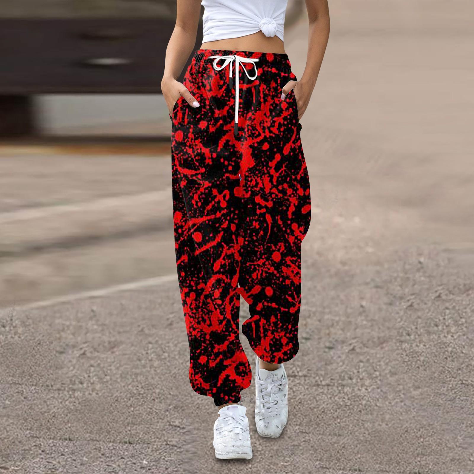 Damen Jogginghose Baggy High Waist Jogginghose Übergröße mit Taschen Bedruckte Hose Hose für Damen XXXL rosa Damen Jogginghose Baggy High Waist Jogginghose Übergröße mit Taschen Bedruckte Hose Hose für Damen XXXL rosa von Joom DACH