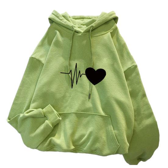 Damen-Kapuzenpullover, stilvolle Sweatshirt-Mütze für den täglichen Gebrauch 3XL hellgrüne von Joom DACH