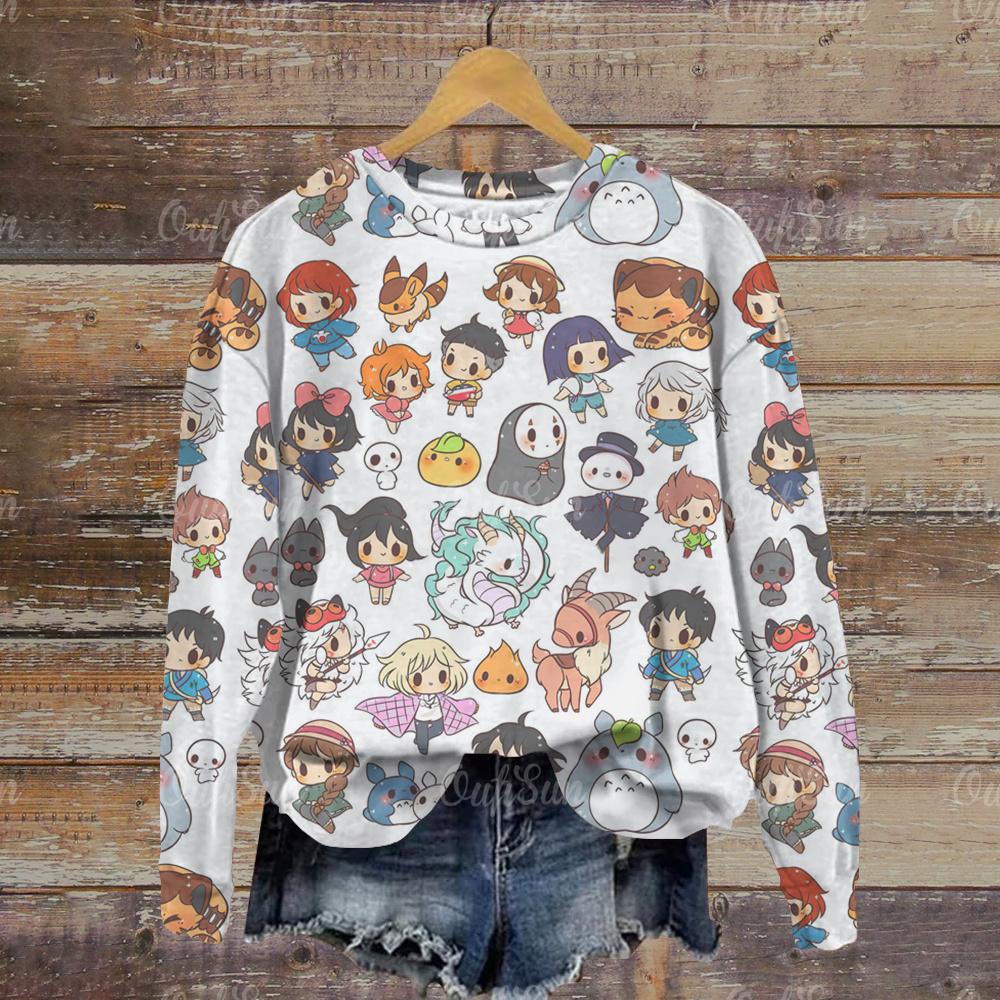 Damen Kapuzenpullover mit O-Ausschnitt und japanischem Anime-Grafikdruck, Cartoon-Mode, Sweatshirts für Damen, Harajuku, lose Streetwear, Herbst-Sweatshirt L Damen Kapuzenpullover mit O-Ausschnitt und japanischem Anime-Grafikdruck, Cartoon-Mode, Sweatshirts für Damen, Harajuku, lose Streetwear, Herbst-Sweatshirt L von Joom DACH