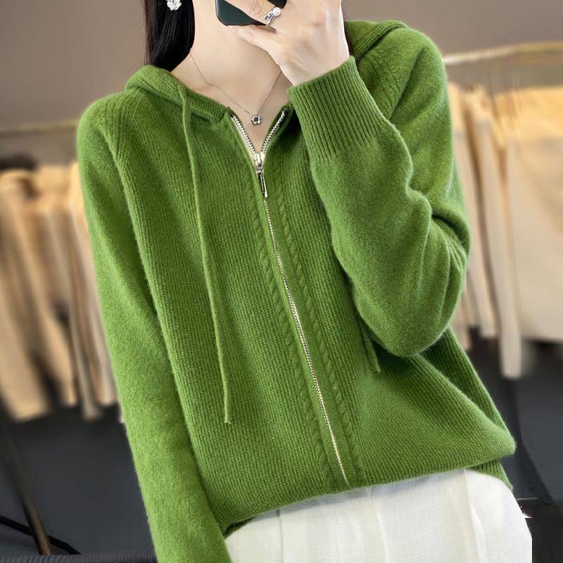 Damen Kaschmirpullover Qinghe Kaschmir 30% Kaschmir 70% Wolle Herbst und Winter Kaschmirpullover weich und warm L grün von Joom DACH