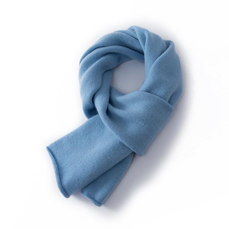 Damen Kaschmirschal Qinghe Kaschmir 30% Kaschmir 70% Wolle Damen Herbst und Winter Kaschmirschal weich und warm blau von Joom DACH