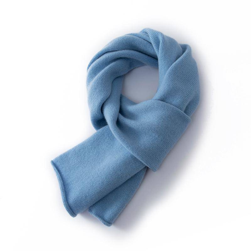 Damen Kaschmirschal Qinghe Kaschmir 30% Kaschmir 70% Wolle Damen Herbst und Winter Kaschmirschal weich und warm blau von Joom DACH