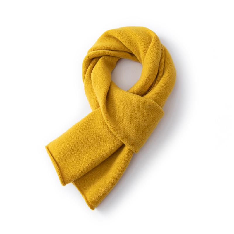 Damen Kaschmirschal Qinghe Kaschmir 30% Kaschmir 70% Wolle Damen Herbst und Winter Kaschmirschal weich und warm gelb von Joom DACH