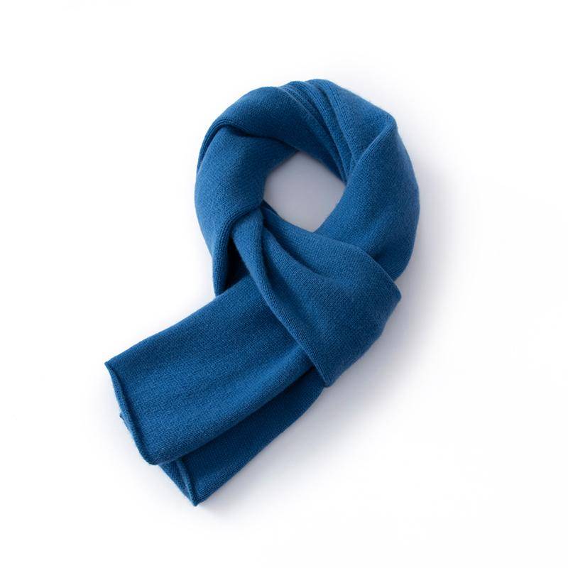 Damen Kaschmirschal Qinghe Kaschmir 30% Kaschmir 70% Wolle Damen Herbst und Winter Kaschmirschal weich und warm catalina blaue von Joom DACH