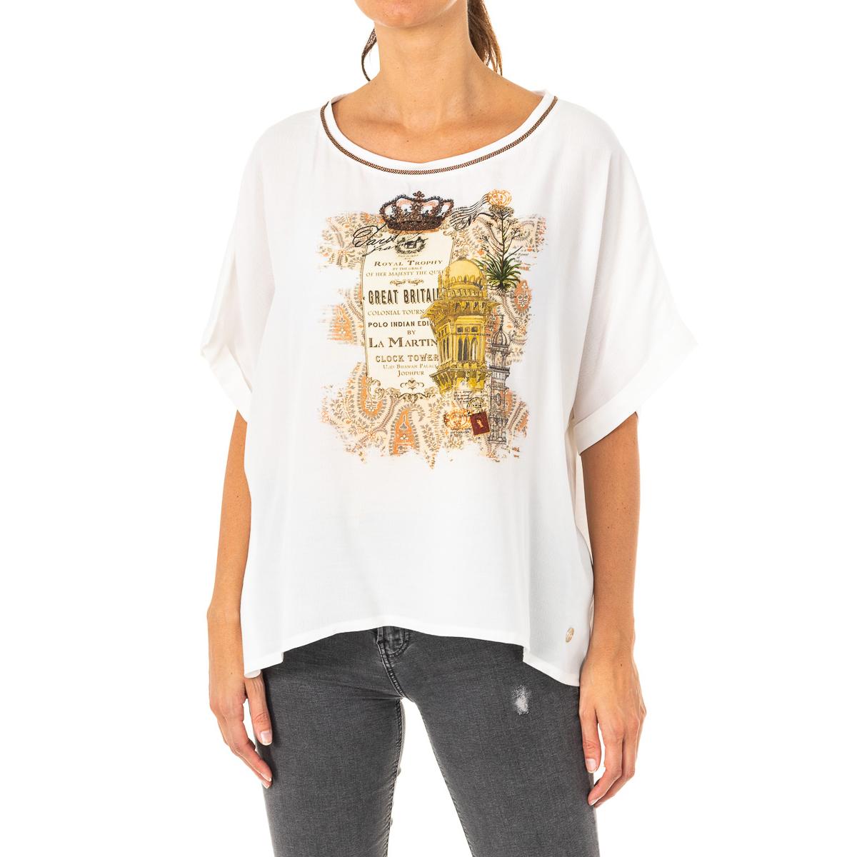 Damen Kurzarm-T-Shirt mit Rundhalsausschnitt LWRE32 2 weiß Damen Kurzarm-T-Shirt mit Rundhalsausschnitt LWRE32 2 weiß von Joom DACH