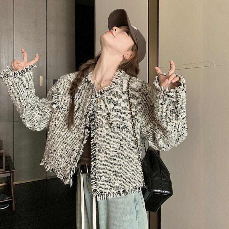 Damen Kurzmantel Frühling und Herbst Neues Temperament Kleines Oberteil XL graue von Joom DACH