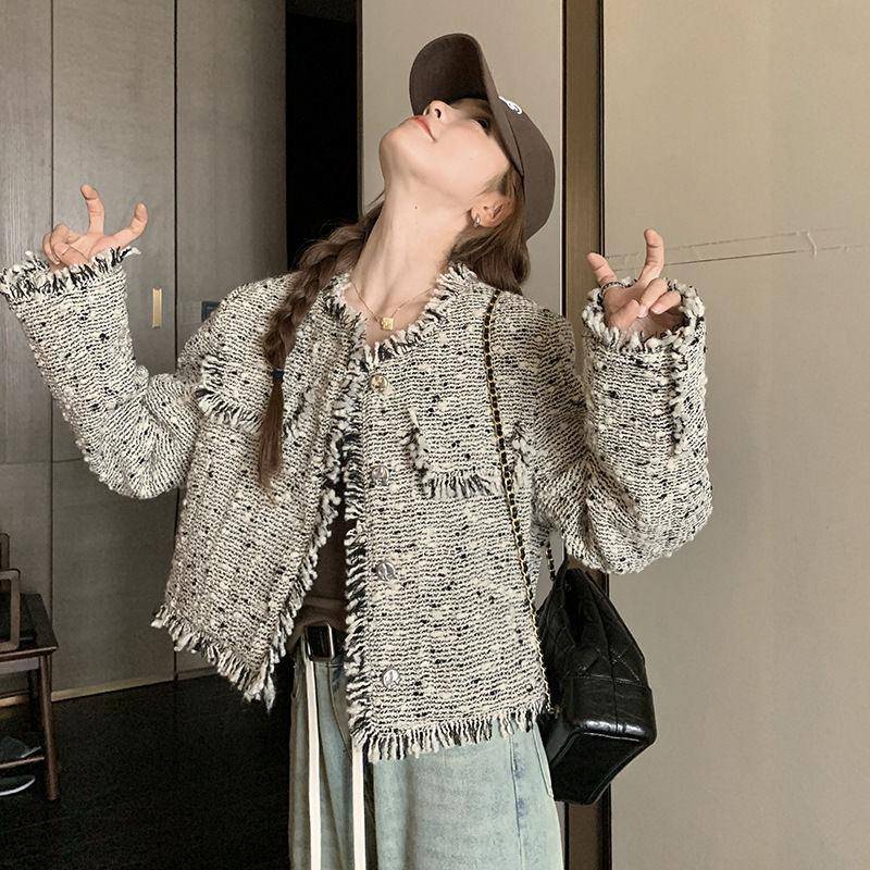 Damen Kurzmantel Frühling und Herbst Neues Temperament Kleines Oberteil XL graue von Joom DACH