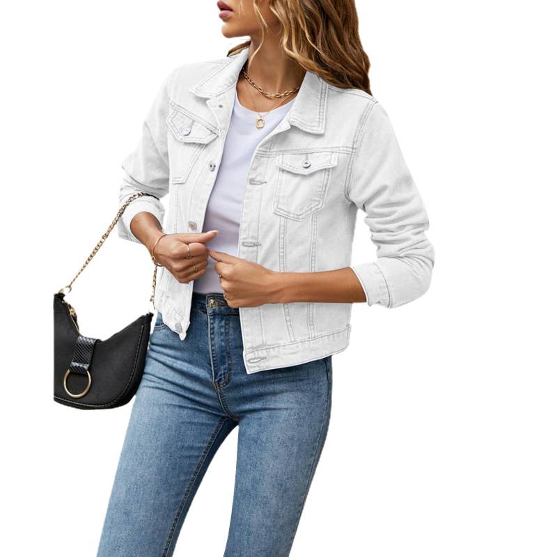 Damen Lässig Langarm Revers Einfarbig Knopfleiste Brusttasche Slim Jacke Damenjacken XXL Damen Lässig Langarm Revers Einfarbig Knopfleiste Brusttasche Slim Jacke Damenjacken XXL von Joom DACH