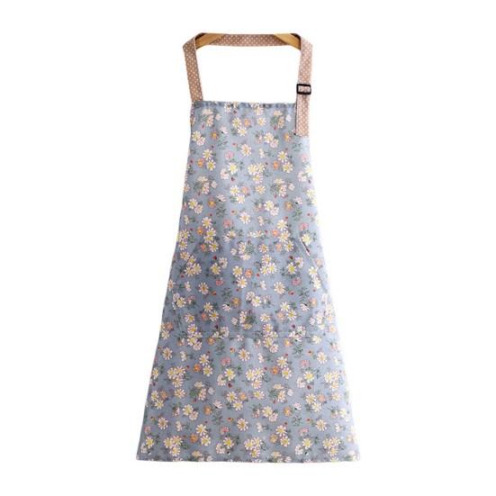 Damen-Lätzchen, bequeme Kochschürze mit floralem Taschenmuster, Küche, Restaurant, Prinzessinnenschürze 9 von Joom DACH