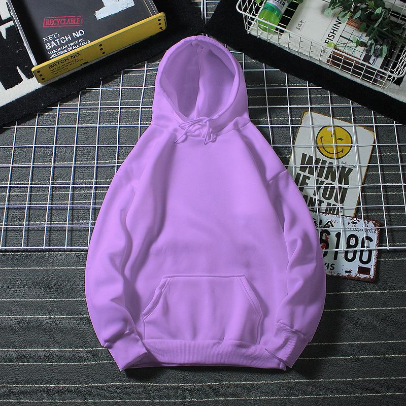 Damen Langarm Sport Sweatshirts in Unifarben mit Fleece und Herren Hoodies XL licht lila von Joom DACH