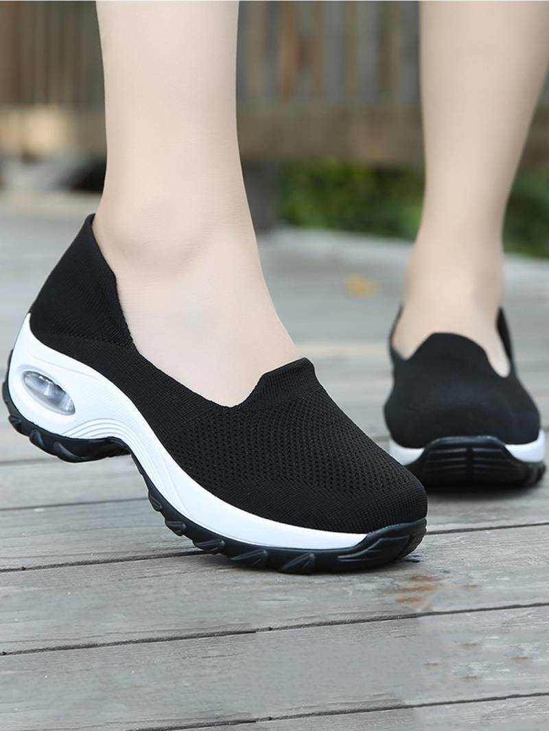 Damen Laufschuhe Slipper Socken-Sneaker Damen Mädchen Krankenschuh Mesh Luftkissen Plateau Slipper Modeschuhe für Frau 1905 42 von Joom DACH