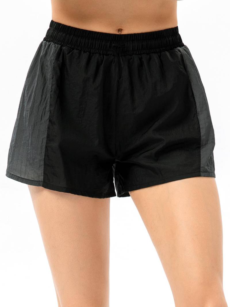Damen Laufshorts 2-in-1 Sportshorts für Fitness Workout Radfahren Athletisch Gym Home Sportbekleidung 1 XX-Large schwarz von Joom DACH