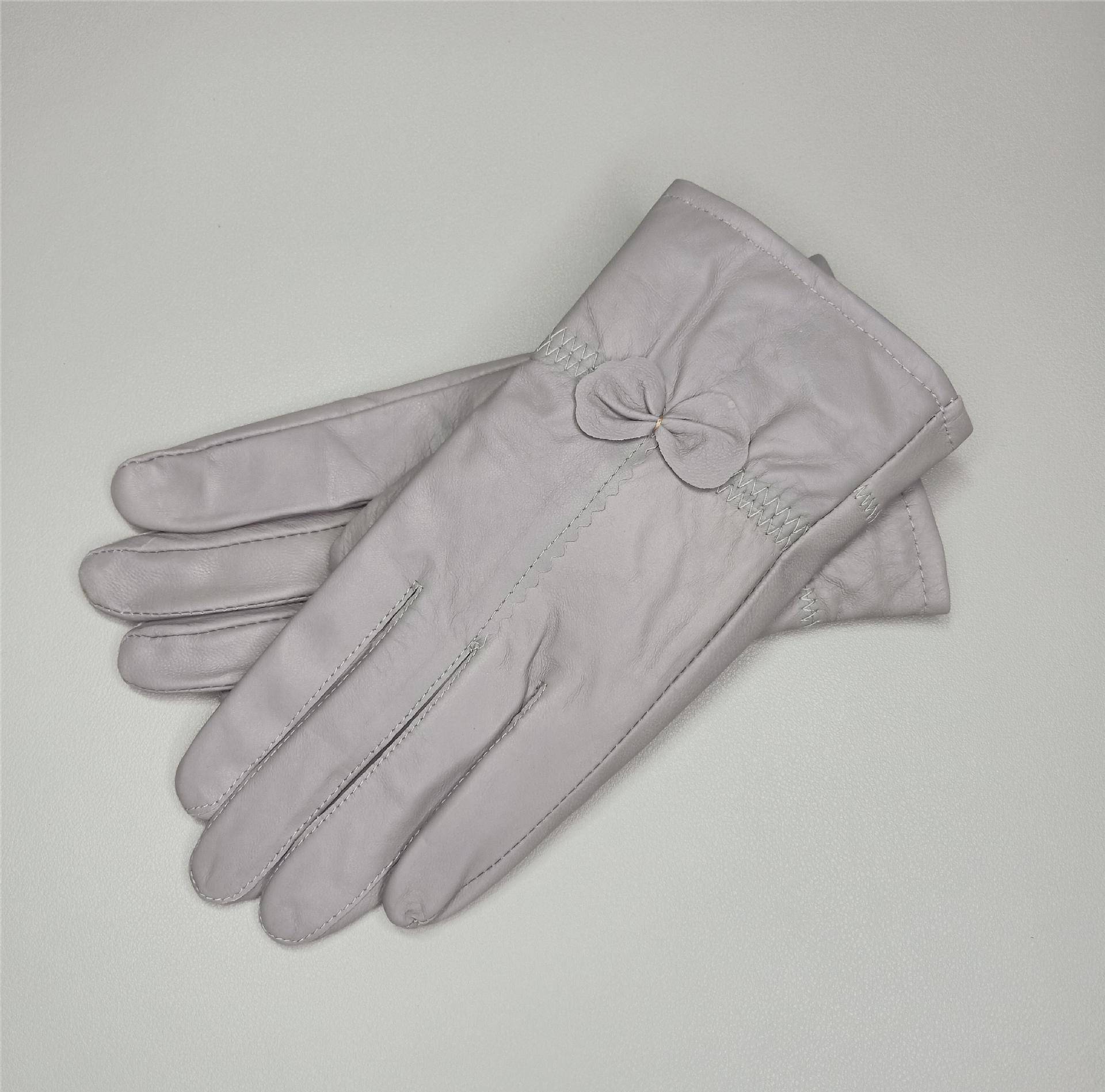 Damen Lederhandschuhe einfarbig Herbst Winter warme Schutzhandschuhe Outdoor-Zubehör licht grau Damen Lederhandschuhe einfarbig Herbst Winter warme Schutzhandschuhe Outdoor-Zubehör licht grau von Joom DACH